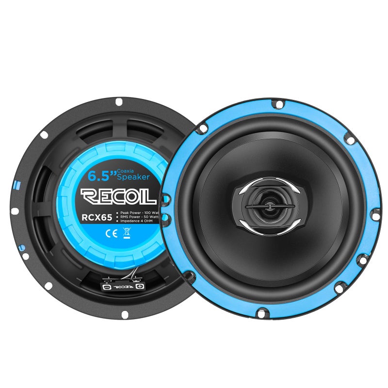 RECOIL RCX65 Echo Series 6.5-Inch Car Audio Coaxial Speaker System - Image 1